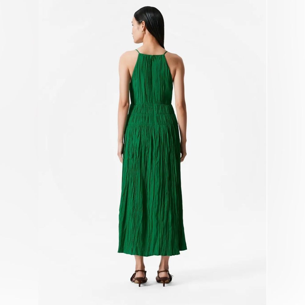 & Other Stories Vibrant Green Midi Dress Size 10 Women - Gorgeous 🔥💚 - Picture 4 of 9
